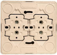 Розетка 4-м ОП Этюд 16А 250В с заземл. с заземл. защ. шторки крем. SE PA16-208K ТехноИмпульс