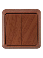 Выключатель 2-кл. ОП Октава 10А IP20 ВС20-2-0-ОД дуб GENERICA EVO20-K04-10-DC ТехноИмпульс