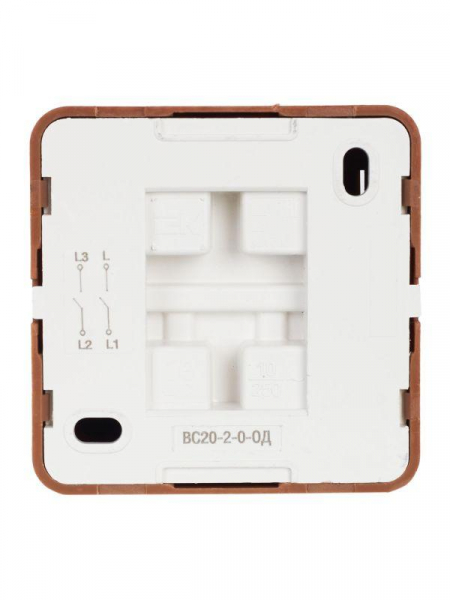 Выключатель 2-кл. ОП Октава 10А IP20 ВС20-2-0-ОД дуб GENERICA EVO20-K04-10-DC ТехноИмпульс