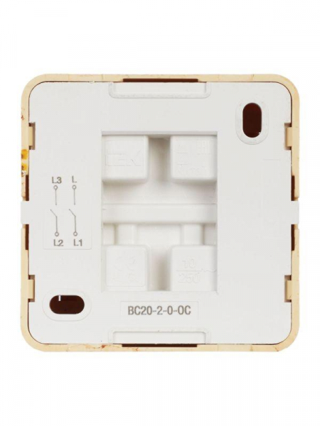 Выключатель 2-кл. ОП Октава 10А IP20 ВС20-2-0-ОС сосна GENERICA EVO20-K03-10-DC ТехноИмпульс