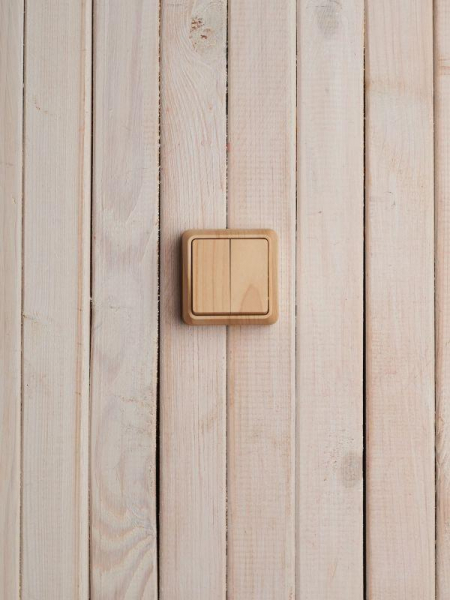 Выключатель 2-кл. ОП Октава 10А IP20 ВС20-2-0-ОС сосна GENERICA EVO20-K03-10-DC ТехноИмпульс