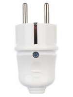 Вилка прямая ВПп10-01-Ст разборная с заземл. контактом 16А бел. IEK EVP10-16-01-K01 ТехноИмпульс