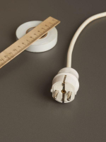 Вилка прямая ВПп10-01-Ст разборная с заземл. контактом 16А бел. IEK EVP10-16-01-K01 ТехноИмпульс