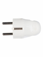 Вилка угловая ВПу11-01-Ст разборная с заземл. 16А бел. IEK EVP11-16-01-K01 ТехноИмпульс