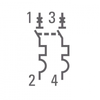 Выключатель автоматический модульный 2п C 2А 4.5кА ВА 47-63 PROxima EKF mcb4763-2-02C-pro ТехноИмпульс