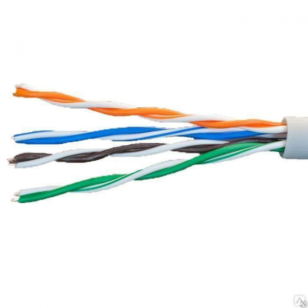 Кабель витая пара U/UTP кат.5E 4х2х24AWG solid CCA PVC сер. (м) Net.on 01-0302 ТехноИмпульс