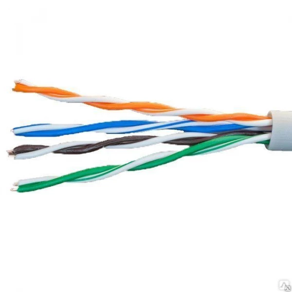 Кабель витая пара U/UTP кат.5E 4х2х24AWG solid CCA PVC сер. (м) Net.on 01-0302 ТехноИмпульс