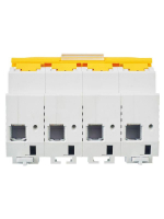 Выключатель автоматический модульный 4п C 100А 10кА ВА47-100 KARAT IEK MVA40-4-100-C ТехноИмпульс