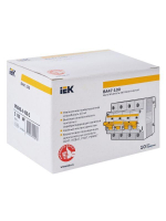 Выключатель автоматический модульный 4п C 100А 10кА ВА47-100 KARAT IEK MVA40-4-100-C ТехноИмпульс