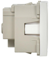 Розетка 1-м 2мод. РКС-20-30-П-К 45х45 с заземл. бел. PRIMER IEK CKK-40D-RSZB2-K01-K ТехноИмпульс