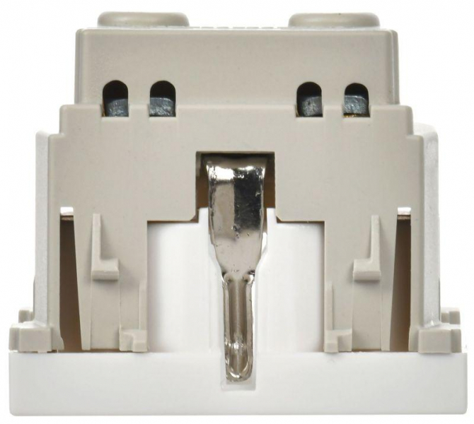 Розетка 1-м 2мод. РКС-20-30-П-К 45х45 с заземл. бел. PRIMER IEK CKK-40D-RSZB2-K01-K ТехноИмпульс