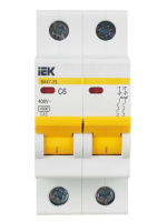 Выключатель автоматический модульный 2п C 6А 4.5кА ВА47-29 KARAT IEK MVA20-2-006-C ТехноИмпульс