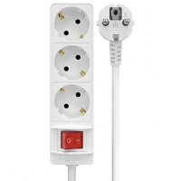 Удлинитель 3х1.5м с заземл. 10А IP20 2.2кВт ПВС с выкл. Союз 481S-7301 ТехноИмпульс