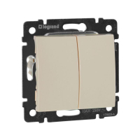 Выключатель 2-кл. СП Valena 10А IP31 250В механизм сл. кость IEK 774305 ТехноИмпульс