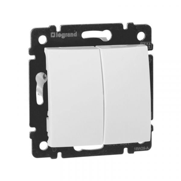 Выключатель 2-кл. СП Valena 10А IP31 250В механизм бел. IEK 774405 ТехноИмпульс