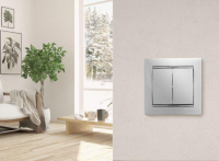 Выключатель 2-кл. СП Valena 10А IP31 250В механизм бел. IEK 774405 ТехноИмпульс