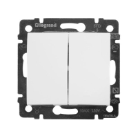 Выключатель 2-кл. СП Valena 10А IP31 250В механизм бел. IEK 774405 ТехноИмпульс