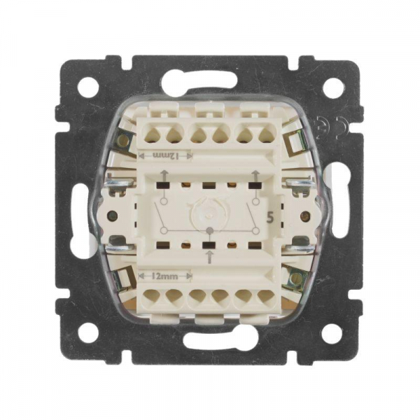 Выключатель 2-кл. СП Valena 10А IP31 250В механизм бел. IEK 774405 ТехноИмпульс