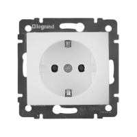 Розетка 1-м СП Valena 16А IP21 с заземл. на винтах механизм бел. IEK 774420 ТехноИмпульс