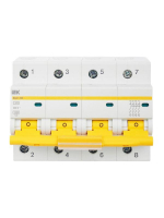 Выключатель автоматический модульный 4п C 80А 10кА ВА47-100 KARAT IEK MVA40-4-080-C ТехноИмпульс