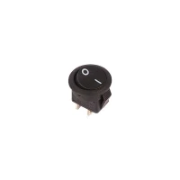 Выключатель клавишный 250В 3А (2с) ON-OFF круглый черн. Micro (RWB-105; SC-214) Rexant 36-2510 ТехноИмпульс