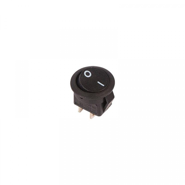 Выключатель клавишный 250В 3А (2с) ON-OFF круглый черн. Micro (RWB-105; SC-214) Rexant 36-2510 ТехноИмпульс