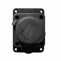 Розетка настенная 16А IP44 250В (еврослот) с заглушкой с заземл. каучук UNIVersal 602229 ТехноИмпульс