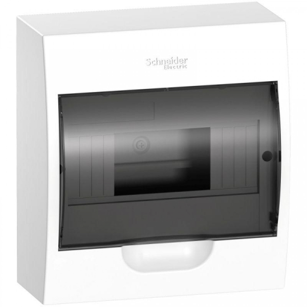 Бокс навесной ОП City9 Box 1 ряд 8мод. с прозр. дверцей SE EZ9E108S2SRU ТехноИмпульс