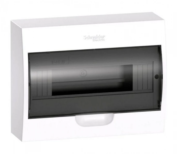 Бокс навесной ОП City9 Box 1 ряд 12мод. с прозр. дверцей SE EZ9E112S2SRU ТехноИмпульс