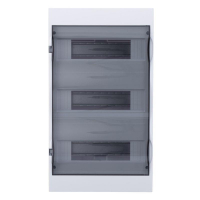 Бокс встраиваемый СП City9 Box 3 ряда 36мод. с прозр. дверцей SE EZ9E312S2FRU ТехноИмпульс