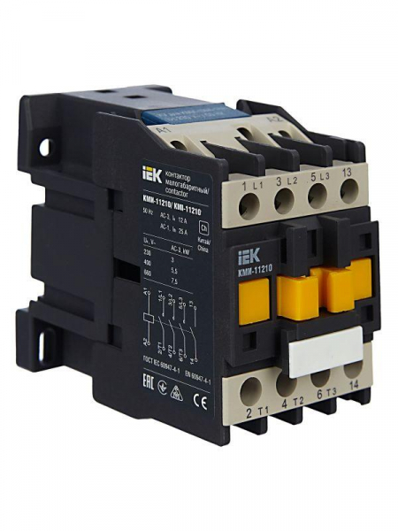 Контактор КМИ-11210 12А 230В/АС3 1НО KARAT IEK KKM11-012-230-10 ТехноИмпульс