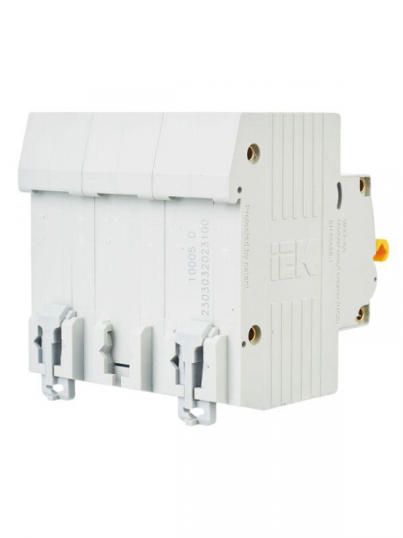 Выключатель автоматический модульный 3п D 100А 10кА ВА47-100 KARAT IEK MVA40-3-100-D ТехноИмпульс