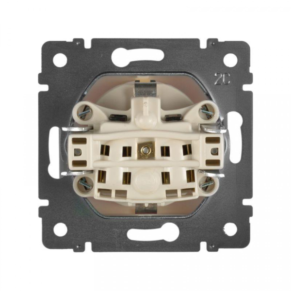 Розетка 1-м СП Valena 16А IP21 230/250В 2P+E с заземл. защ. шторки на винтах механизм сл. кость IEK 774321 ТехноИмпульс