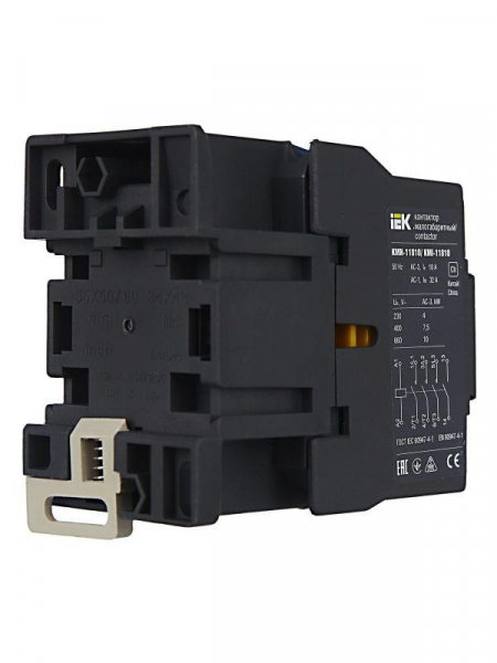 Контактор КМИ-11810 18А 230В/АС3 1НО KARAT IEK KKM11-018-230-10 ТехноИмпульс