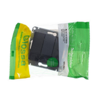 Выключатель 3-кл. СП Glossa 10А IP20 (сх. 1+1+1) 10AX механизм антрацит SE GSL000731 ТехноИмпульс