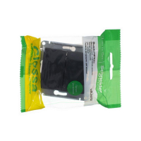 Выключатель 2-кл. СП Glossa 10А IP20 (сх. 5а) 10AX с подсветкой механизм антрацит SE GSL000753 ТехноИмпульс