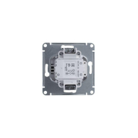 Выключатель 2-кл. СП Glossa 10А IP20 (сх. 5а) 10AX с подсветкой механизм антрацит SE GSL000753 ТехноИмпульс