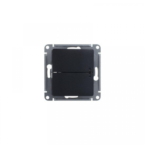 Выключатель 2-кл. СП Glossa 10А IP20 (сх. 5а) 10AX с подсветкой механизм антрацит SE GSL000753 ТехноИмпульс