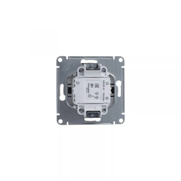 Переключатель проходной 1-кл. СП Glossa 10А IP20 (сх. 6а) 10AX механизм антрацит SE GSL000761 ТехноИмпульс