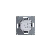 Переключатель проходной 1-кл. СП Glossa 10А IP20 (сх. 6а) 10AX механизм антрацит SE GSL000761 ТехноИмпульс