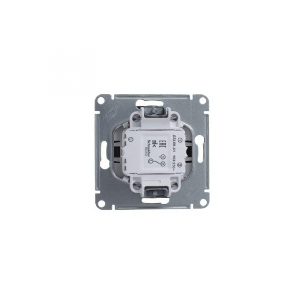 Переключатель проходной 1-кл. СП Glossa 10А IP20 (сх. 6а) 10AX механизм антрацит SE GSL000761 ТехноИмпульс