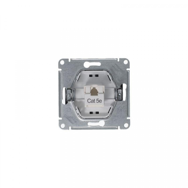 Розетка компьютерная 1-м Glossa RJ45 кат.5E механизм антрацит SE GSL000781K ТехноИмпульс