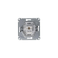 Розетка компьютерная 1-м Glossa RJ45 кат.5E механизм антрацит SE GSL000781K ТехноИмпульс