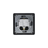 Розетка 1-м СП 1мод. Glossa 16А IP44 с заземл. защ. шторки с крышкой в сборе антрацит SE GSL000748 ТехноИмпульс