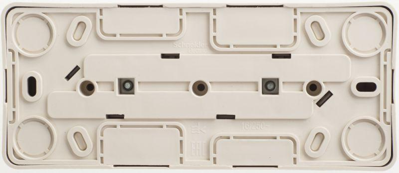 Розетка 3-м ОП Этюд 16А IP20 250В без заземл. без защ. шторок крем. SE PA16-009K ТехноИмпульс