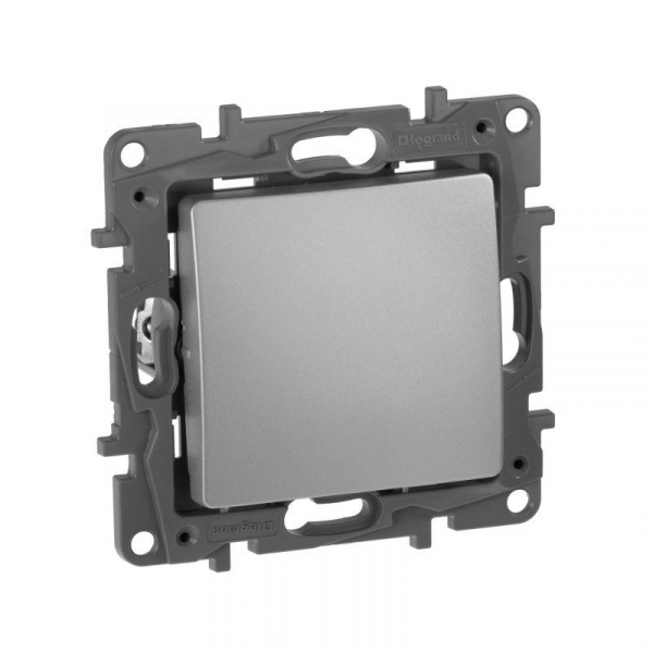 Выключатель 1-кл. СП Etika 10А IP20 250В 10AX авт. зажимы механизм алюм. IEK 672401 ТехноИмпульс