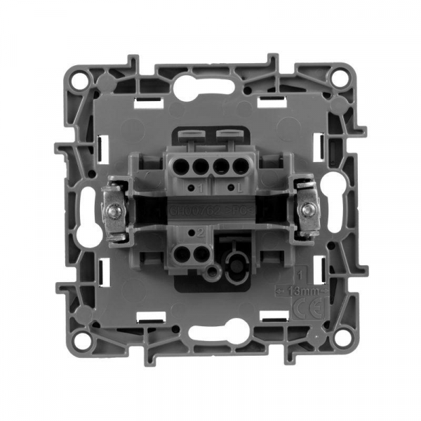 Выключатель 1-кл. СП Etika 10А IP20 250В 10AX авт. зажимы механизм алюм. IEK 672401 ТехноИмпульс