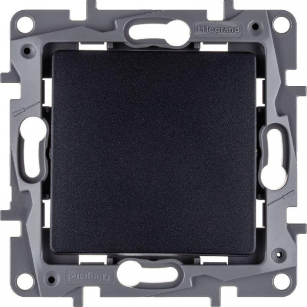 Выключатель 1-кл. СП Etika 10А IP20 250В 10AX авт. зажимы механизм антрацит IEK 672601 ТехноИмпульс