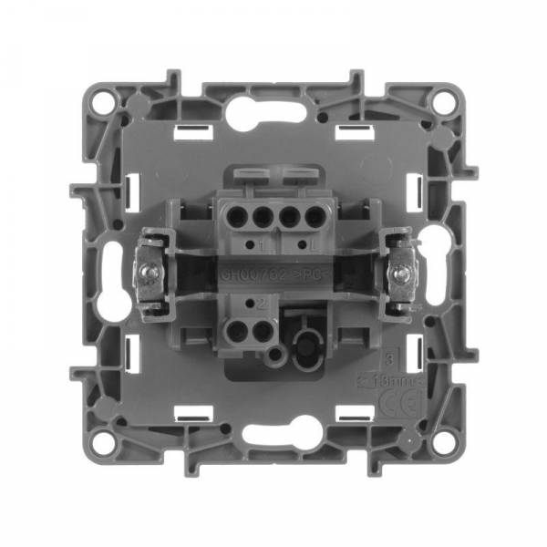 Выключатель 1-кл. СП Etika 10А IP20 250В 10AX авт. зажимы механизм антрацит IEK 672601 ТехноИмпульс