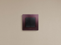 Выключатель 2-кл. СП Etika 10А IP20 250В 10AX авт. зажимы механизм антрацит IEK 672602 ТехноИмпульс